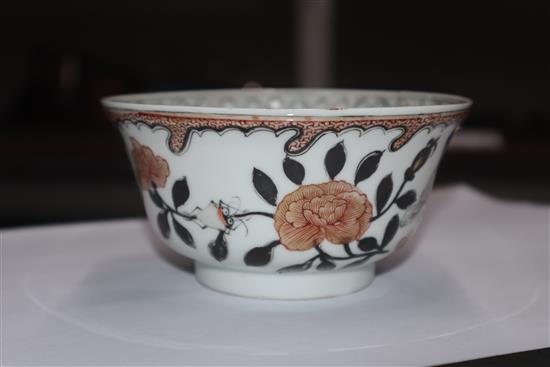 A Chinese rouge-de fer bowl, Yongzheng period height 6cm